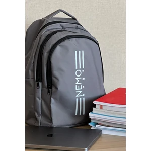 Nemo Bags  Gri Sırt Çantası Büyük Boy Okul Spor Çantası, 16,9 Inç, 45X30X15CM 24 Lt