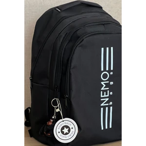 Nemo Bags  Siyah Sırt Çantası Büyük Boy Okul Spor Çantası, 16,9 Inç, 45X30X15CM 24 Lt