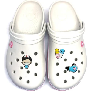 Crocs Terlik Süsü, Doktor, Hemşire, Terlik Süsü Aksesuarı (3ADET) Hem3