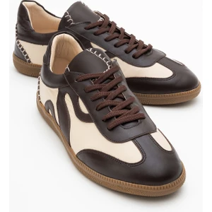 Perry Kahverengi Deri Kadın Spor Ayakkabı