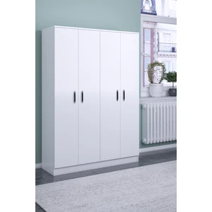 Abete-4 Kapılı Beyaz Gardırop