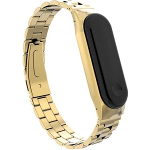 Xiaomi Mi Band 6 Uyumlu Krd-04 Metal Kordon - GOLD-8682314047609-OTNV52525