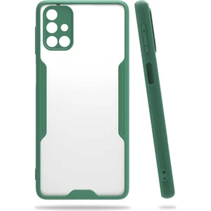 ZORE Galaxy M31S Kılıf  Parfe Kapak-Koyu YEŞIL-8682314087049-OTNV48836