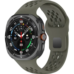 Galaxy Watch Ultra 47MM KRD-119 Delikli Tasarım Silikon Kordon-Derin YEŞIL-8680436805374-OTNV10