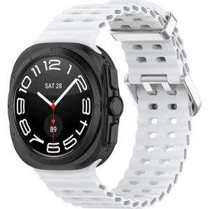 Galaxy Watch Ultra 47MM KRD-118 Tırtıklı Tasarım Silikon KORDON-BEYAZ-8680436805305-OTNV108226