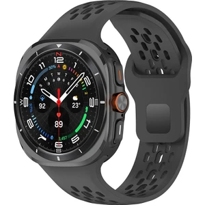 Galaxy Watch Ultra 47MM KRD-119 Delikli Tasarım Silikon KORDON-SIYAH-8680436805312-OTNV108238