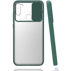 ZORE Galaxy A11 Kılıf  Lensi Kapak-Koyu YEŞIL-8682314078320-OTNV46748