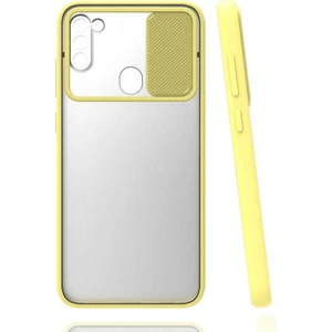 ZORE Galaxy A11 Kılıf  Lensi KAPAK-SARI-8682314078344-OTNV46747