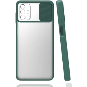 Galaxy M51 Kılıf Zore Lensi Kapak-Koyu YEŞIL-8682314079129-OTNV46804