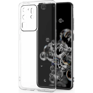 ZORE Galaxy S20 Ultra Kılıf  Kamera Korumalı Süper Silikon KAPAK-RENKSIZ-8682314125130-OTNV55605