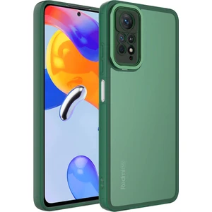 ZORE Xiaomi Redmi Note 11 Pro 5g Kılıf Kamera Korumalı Transparan  Post Kapak-Koyu YEŞIL-868043668772
