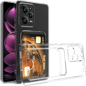 ZORE Xiaomi Redmi Note 12 Pro 5g Kılıf Kartlıklı Şeffaf  Setra Clear Silikon KAPAK-RENKSIZ-8680436689