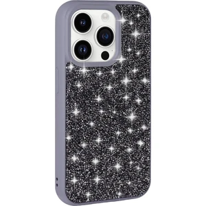 ZORE Apple iPhone 14 Pro Max Kılıf Parlak Taşlı Tasarım  Pırlanta KAPAK-GRI-8680436754030-OTNV99666