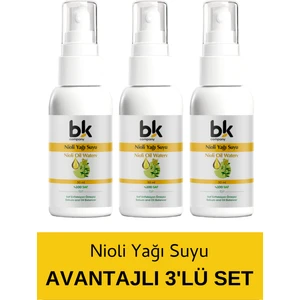 Bk Company 3'lü Nioli Yağı Suyu Set Genital Enfeksıyon Giderici ve Koku Önleyici Sprey 50 ml
