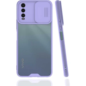 ZORE Vivo Y20 Kılıf  Lensi KAPAK-LILA-8680436429402-OTNV69908