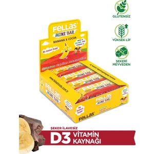 Fellas Kids Meyve Bar - Muz ve Kakaolu x 12 Adet
