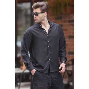 Camel Uzun Kollu Oversize Erkek Gömlek 6735