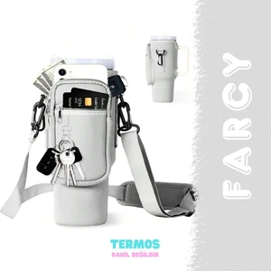 Quencher Pipetli 1.18 Lt Termos Askılı Neopren Koruma Termos Kılıfı Çanta ve Omuz Askısı Aksesuar