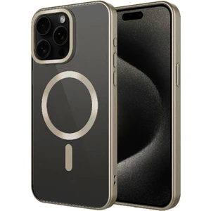 Apple iPhone 15 Pro Kılıf Mat Tasarımlı Magsafe Wireless Şarj Özellikli Zore Mat Setro Kapak-Titanyu