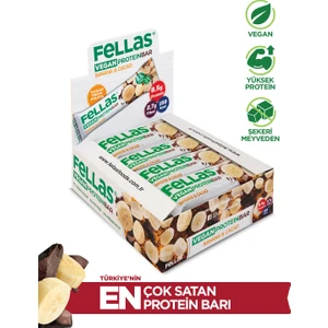 Vegan Protein Bar - Muzlu ve Kakaolu 40G x 12 Adet