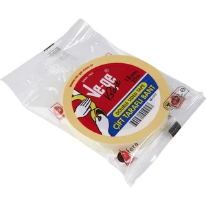 | Çift Taraflı Bant, 18 mm x 25 m, Şeffaf, Güçlü Yapışkan, İz Bırakmaz, Kaplama ve Sabitleme İçin