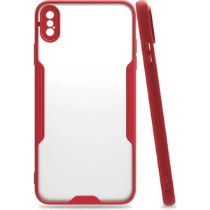 ZORE Apple iPhone Xs Max 6.5 Uyumlu  Parfe KAPAK-KIRMIZI-8682314067782-TA45629-OTNV