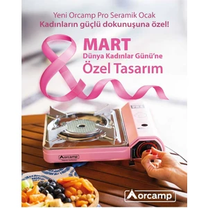 Seramik Pro Portatif Ocak Pembe