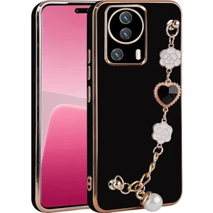 ZORE Xiaomi Mi 13 Lite Kılıf El Tutamaçlı Kamera Korumalı  Taka Silikon KAPAK-SIYAH-8680436708606-OTN