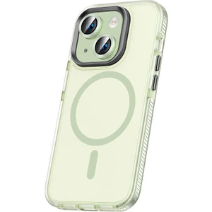 Apple iPhone 15 Kılıf Airbagli Magsafe Wireless Şarj Özellikli Lens Koruyuculu Zore Klaptika Kapak-Y