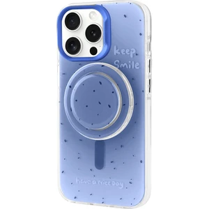 Apple iPhone 15 Pro Max Kılıf Magsafe Şarj Özellikli Tak-Çıkar Pop Soketli Zore Tiktok Kapak-Mavi-86