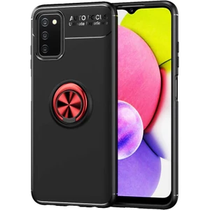 ZORE Galaxy A03S Kılıf  Ravel Silikon KAPAK-SIYAH-KIRMIZI-8680436171592-OTNV61351