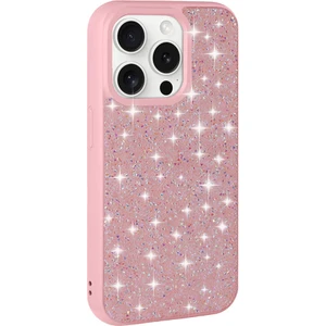 ZORE Apple iPhone 15 Pro Max Kılıf Parlak Taşlı Tasarım  Pırlanta KAPAK-PEMBE-8680436754320-OTNV99690