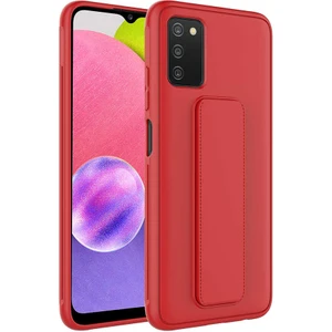ZORE Galaxy A03S Kılıf  Qstand KAPAK-KIRMIZI-8680436466391-OTNV72812