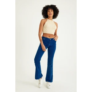 Kadife Flare Pantolon