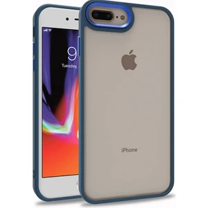 Apple iPhone 8 Plus Kılıf Zore Flora KAPAK-MAVI-8680436400494-OTNV70603