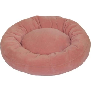Kedi ve Köpek Simit Yatağı 50 cm Çap Polar Pembe-Fuşya