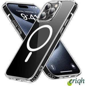 Apple iPhone 11 Pro Uyumlu Kılıf Magsafe Kablosuz Şarj Destekli Sert Şeffaf Kapak