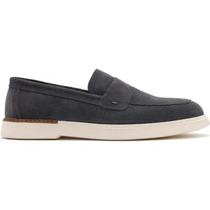 Erkek Gri Süet Deri Casual Loafer 25SFD750210
