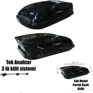 Araç Üstü Port Bagaj Kapalı Tabut 3 Kilitli 400 Lt Siyah Üniversal Tuğra