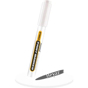 Pro Paint Markör Çok Amaçlı Marker Beyaz