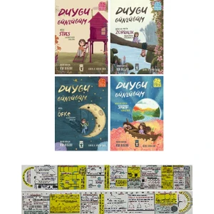Duygu Günlüğüm S Tres + Zorbalık + Öfke + Sabır 4 Kitap Set Oya Doğan + Mat. Öğreten Cetvel