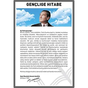 Gençliğe Hitabe Çıkartma 20 Adet 13X18