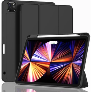Apple iPad Air 13 M3 (2025) Kalem Şarjına Uygun Kalemlikli Yatay Standlı Stromix Smart Kılıf
