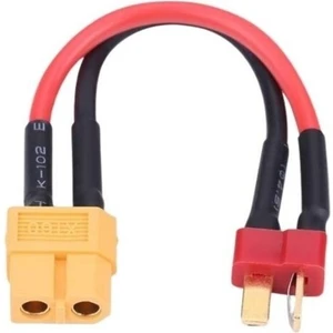 XT60 Dişi - T-Plug Erkek Dönüştürücü Kablo - 5cm