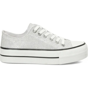 24S-048 5fx Gümüş Kadın Sneaker