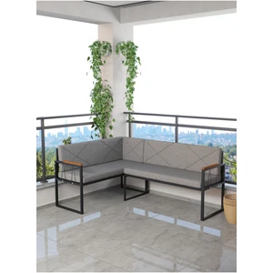 Src Serisi Balkon, Bahçe, Cafe, Köşe Takımı, Balkon Köşe Takımı - Koyu Gri