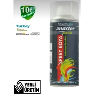 Parlak Siyah ( Piano Black ) Profesyonel Seri Akrilik Sprey Boya 400 ml Büyük Boy-10 Yıl Raf Ömrü