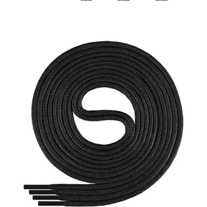 60 cm 4 mm Siyah Yuvarlak 1 Çift Ayakkabı Bağcığı