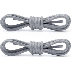 60 cm Gri Mumlu Klasik Ayakkabı Bağcığı