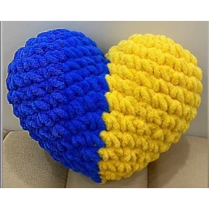 Fenerbahçe Taraftar Yastık 35 x 35  cm . - En Güzel Hediye -El Örgüsü Puffy